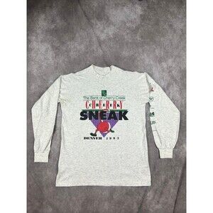 Vintage 1993 Cherry Creek Sneak Shirt Size M Denver Colorado Marathon 90s